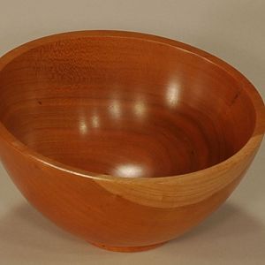 Cherry lopsided bowl