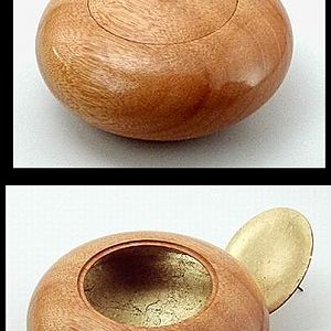 lidded mahogany bowl