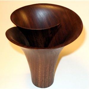 walnut vase form