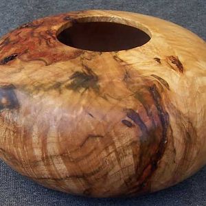 maple burl hollow form