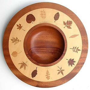 AAW Platter Contest entry "Forest Finery"