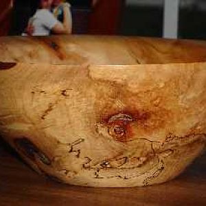 spaulted maple bowl