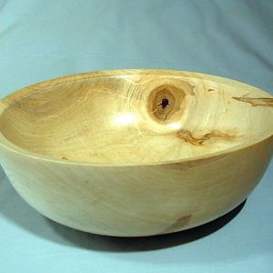 Sliver maple bowl