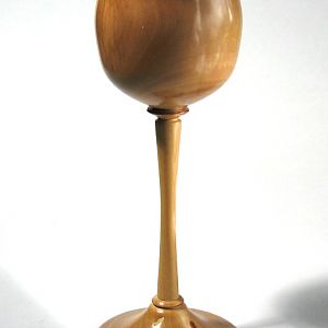 Pear wood goblet