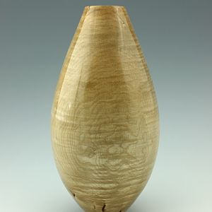 Natural Curly Maple Vase