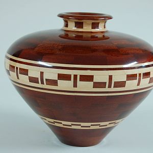 Bloodwood Segmented Hollow Form