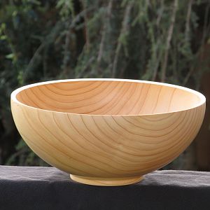 Yellow cedar bowl