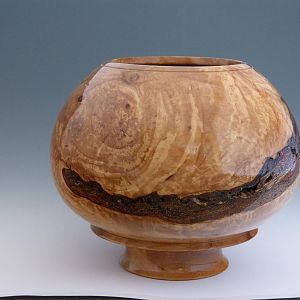 Closed top, footed bowl/hollow form