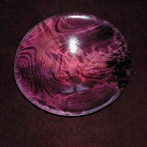 cherry bowl dyed with leather dye