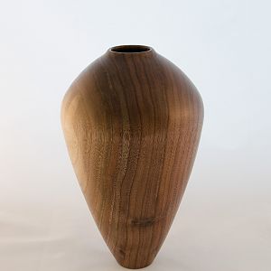 Walnut vase