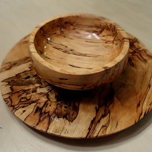 Lazy Susan and Bowl of Spalted Maple