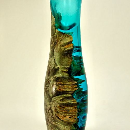Wood/Resin Bud Vase