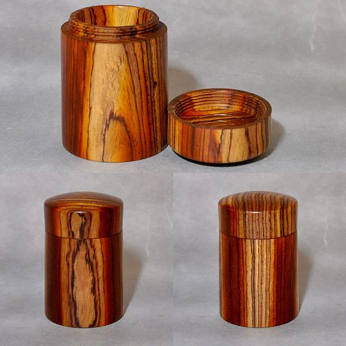 Cocobolo Hand Chased Threads box