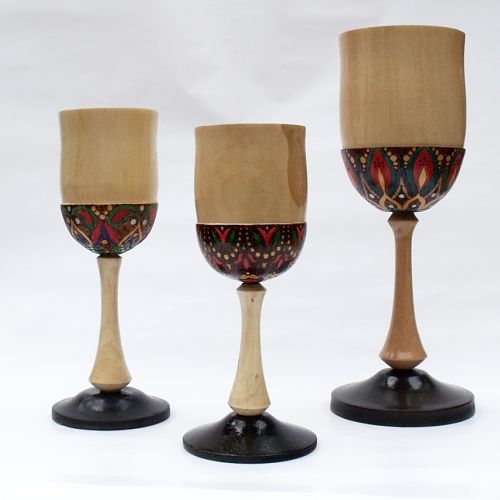 Decorated goblets