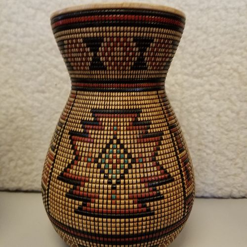 "Head West"  Basket Illusion Vase