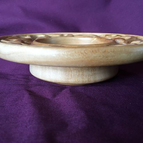 vined bowl, side view