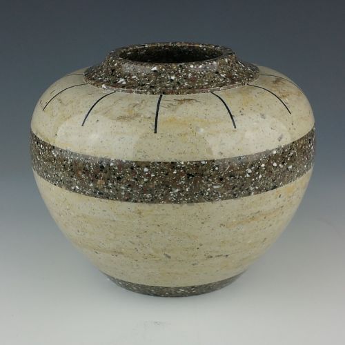 Small Segmented Corian Vase