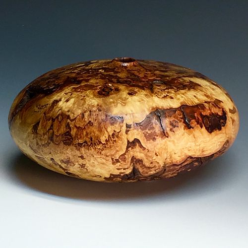 Spalted Hickory Burl Hollow Form