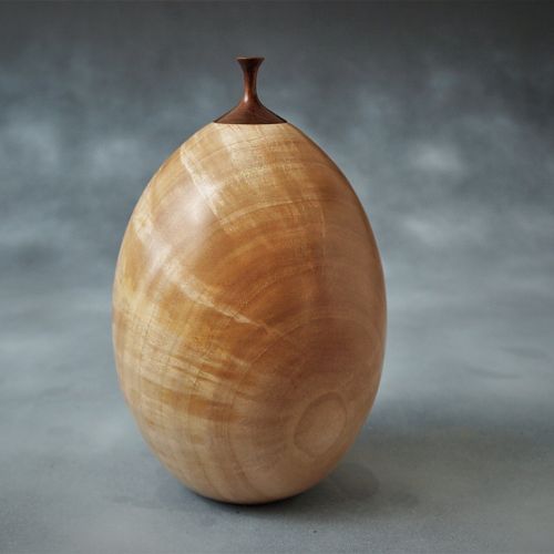 Maple burl vase/urn