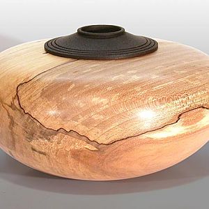 Spalted maple vessel