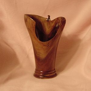 black walnut vase