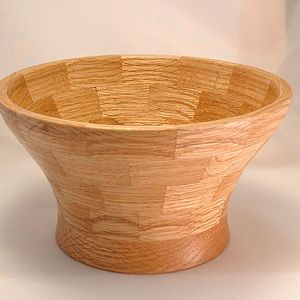 Oak segmented bowl