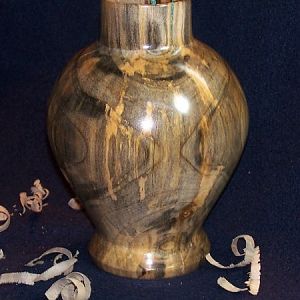 "Dumpster Maple" vase