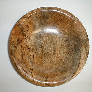 Ogee Bowl - Spalted Mahogany - Top