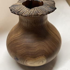 Elm Carved Hollow Form (Pic #1)