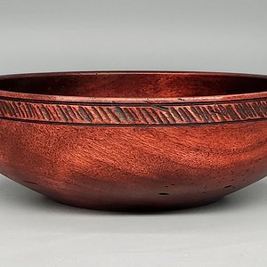 Dyed and Carved Maple bowl
