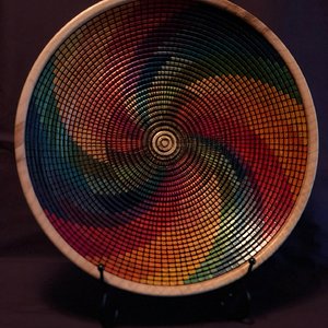 Faded Rainbow Basket Illusion