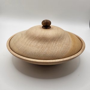 Sycamore lidded bowl