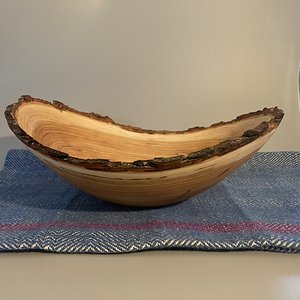 Cherry natural edge bowl
