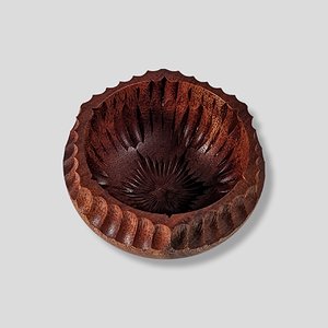 Rose engine bowl - 6/36 rosette, alternating patterns with ornamented rim