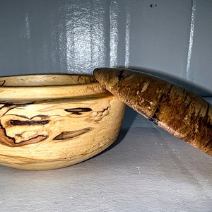 Spalted Birch vessel