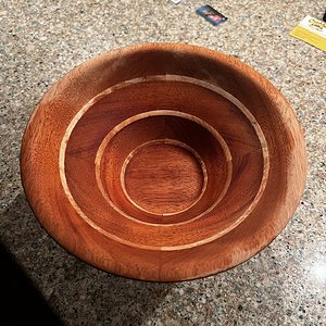 A ringed bowl