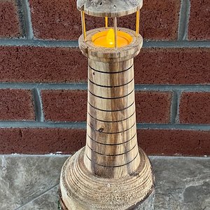 Lighted Rustic lighthouse