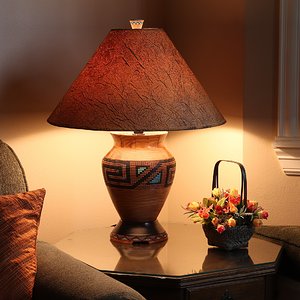 Mesquite Beaded Lamp