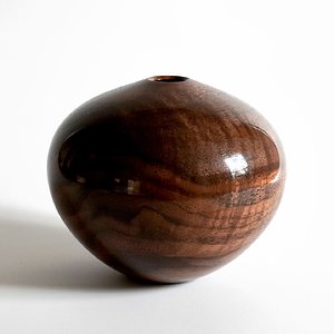 Claro walnut hollow form
