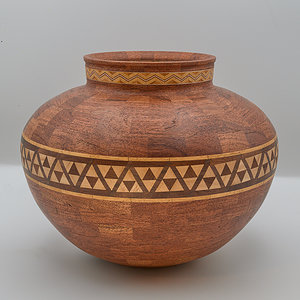Segmented Mesquite Vase