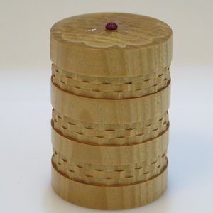 Satinwood ornamental box