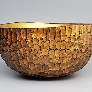 Gold Carved Bowl