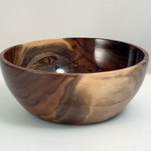 Walnut bowl with raptor eye