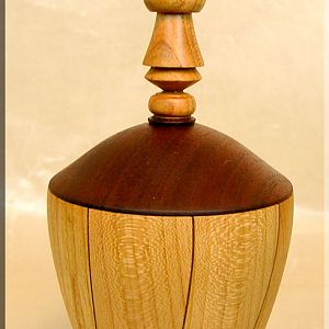 Cherry Triangle Stave Finial Box
