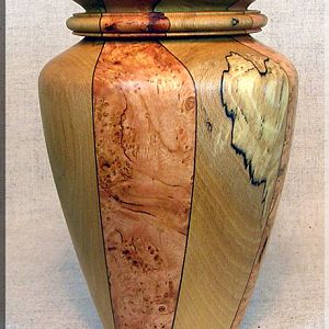 American Sycamore / Cherry Burl Vase