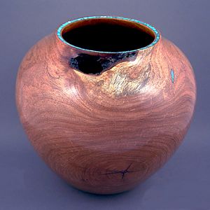 Mesquite & Turquoise Vase