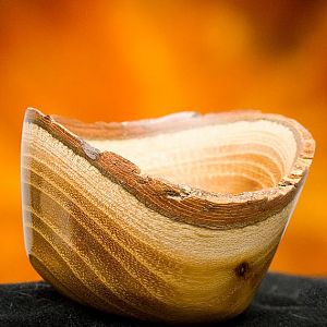 Natural Edge Rhododendron Ring Cup