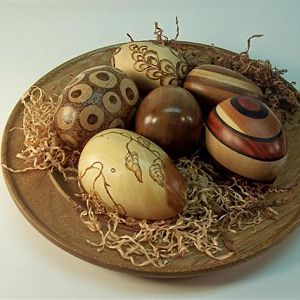 woodturners easter eggs