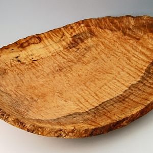 Curly Maple Natural Edge Bowl