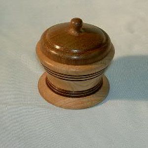Maple box with Walnut lid 2 1/2 x 2 1/2